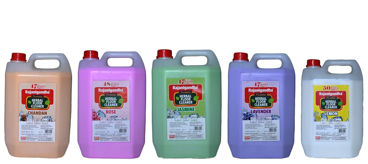 Rajanigandha five litre cans in all five fragrances