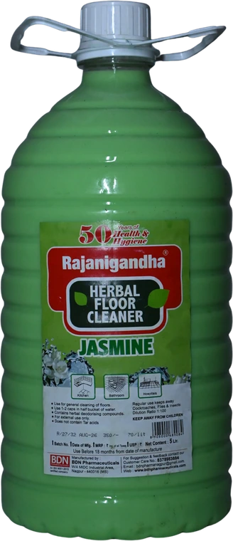 Rajanigandha Herbal Floor Cleaner five litre bottle, Jasmine